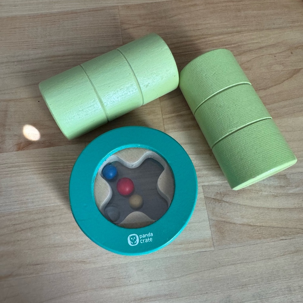 KiwiCo Loud and Soft Shakers + See Through Roller